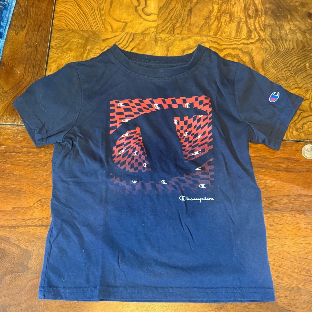 Champion Kids Navy and Red Graphic T-Shirt